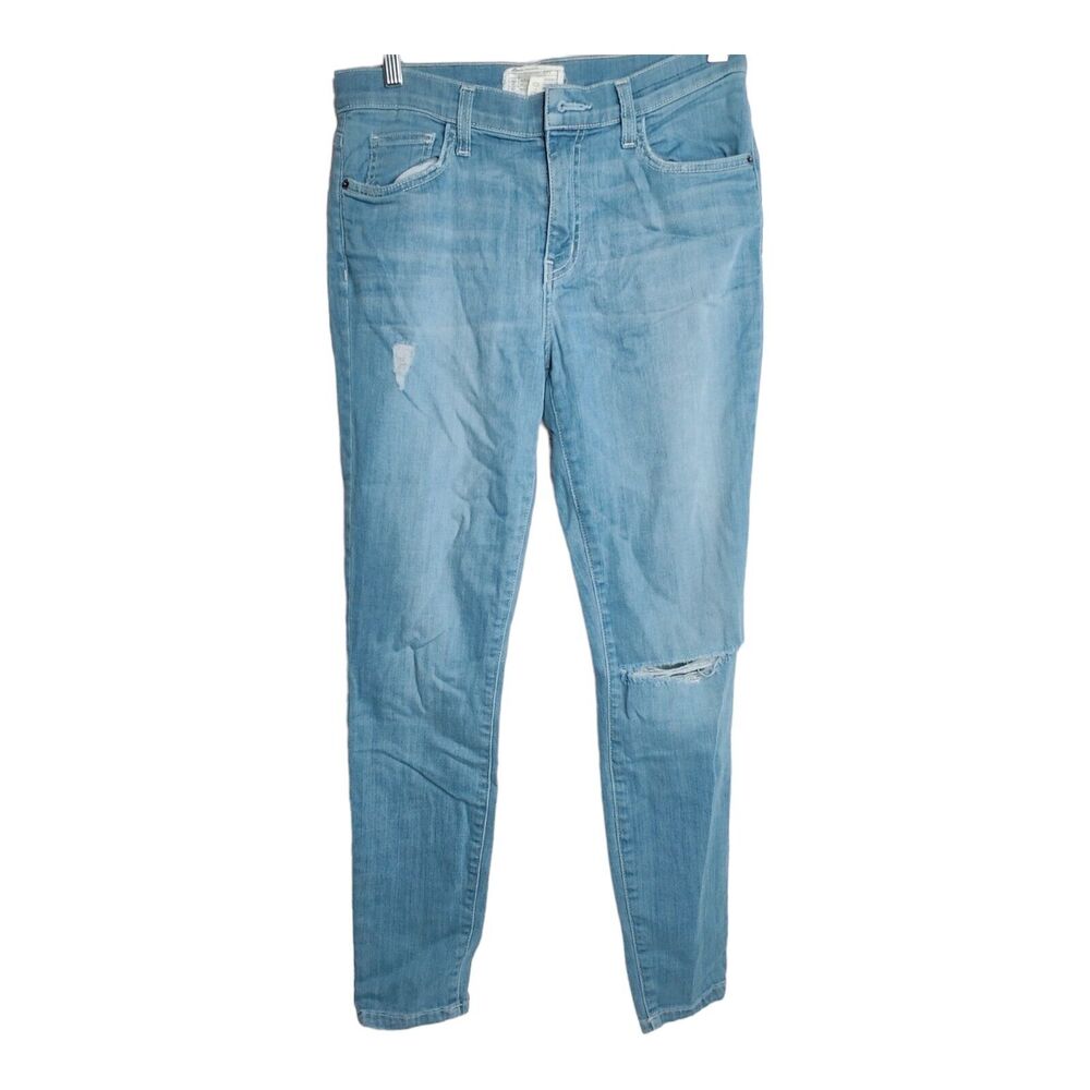 Current/ Elliott Womens Size 6 High Waisted Stiletto Skinny Jeans Light‎ Denim